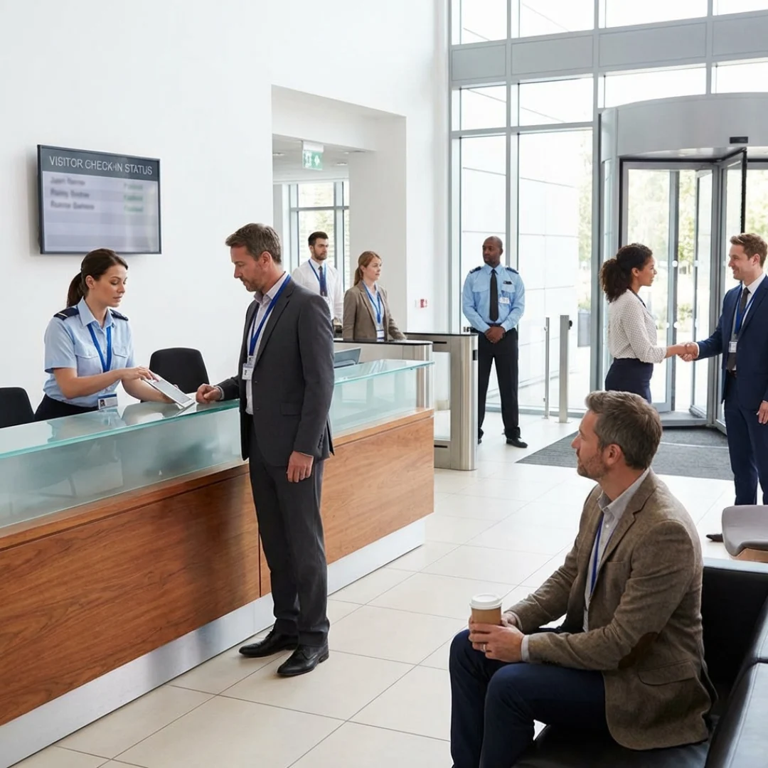 Aastro Tech design structured visitor services - Visitor Management System.