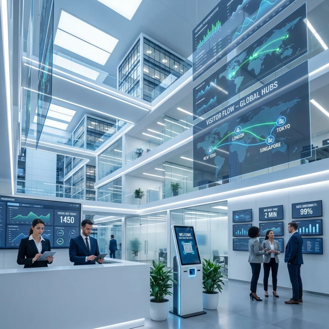 Service support organizational growth - visitor management system.