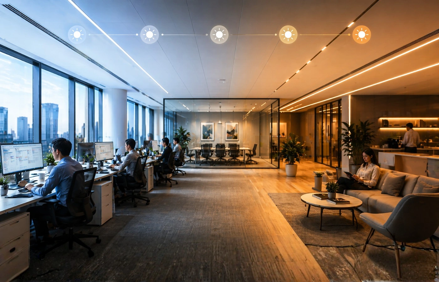 Office Lighting Directly Affects Performance and Business Results - Circadian Lighting for Office