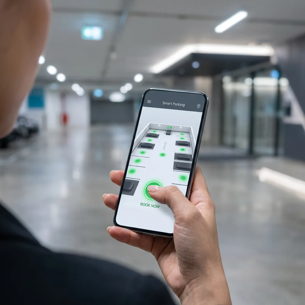 Slot Booking and Allocation Happen - Smart Parking Technology.