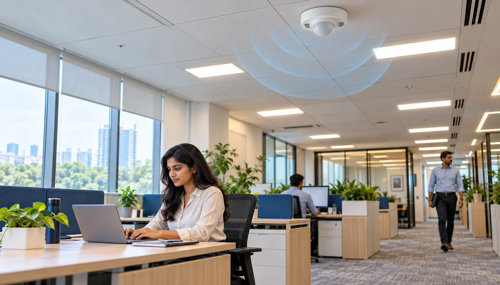 Energy Efficient Lighting Systems Respond to Natural Daylight - Energy efficient lighting systems.